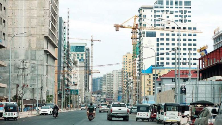 Building construction underway in Sihanoukville in 2021. Hong Menea Content image - Phnom Penh Post