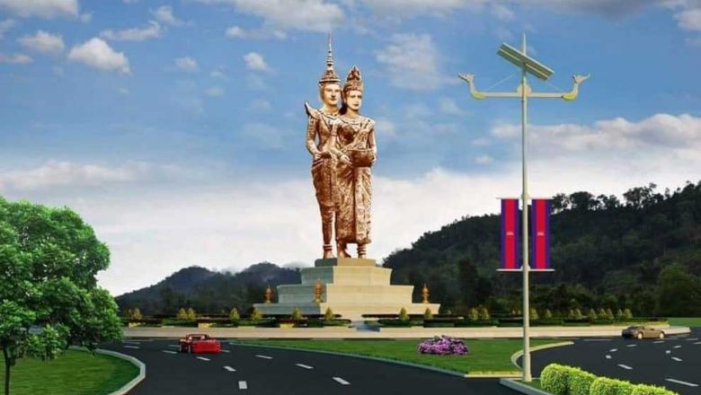 Design illustration of the statue erected in Preah Sihanouk province. PREAH SIHANOUK ADMINISTRATION Content image - Phnom Penh Post