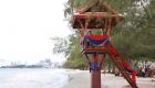 Preah Sihanouk lifeguard towers set in motion
